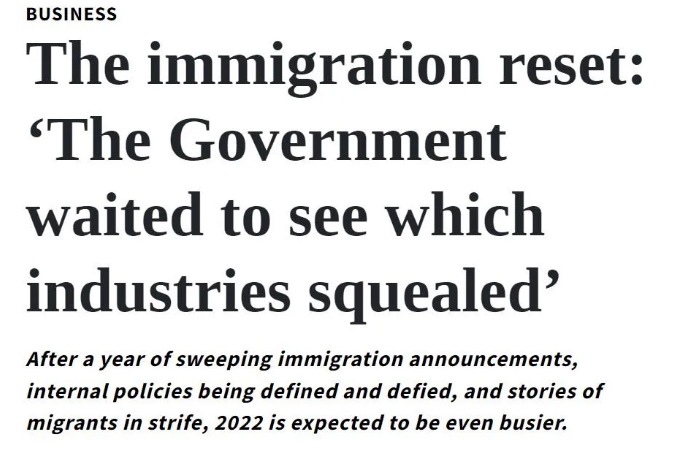 2022年将有更多移民政策出台，4月启动